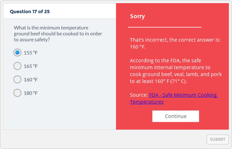 Practice #SafetyFirst When checking food temperatures: - Insert a